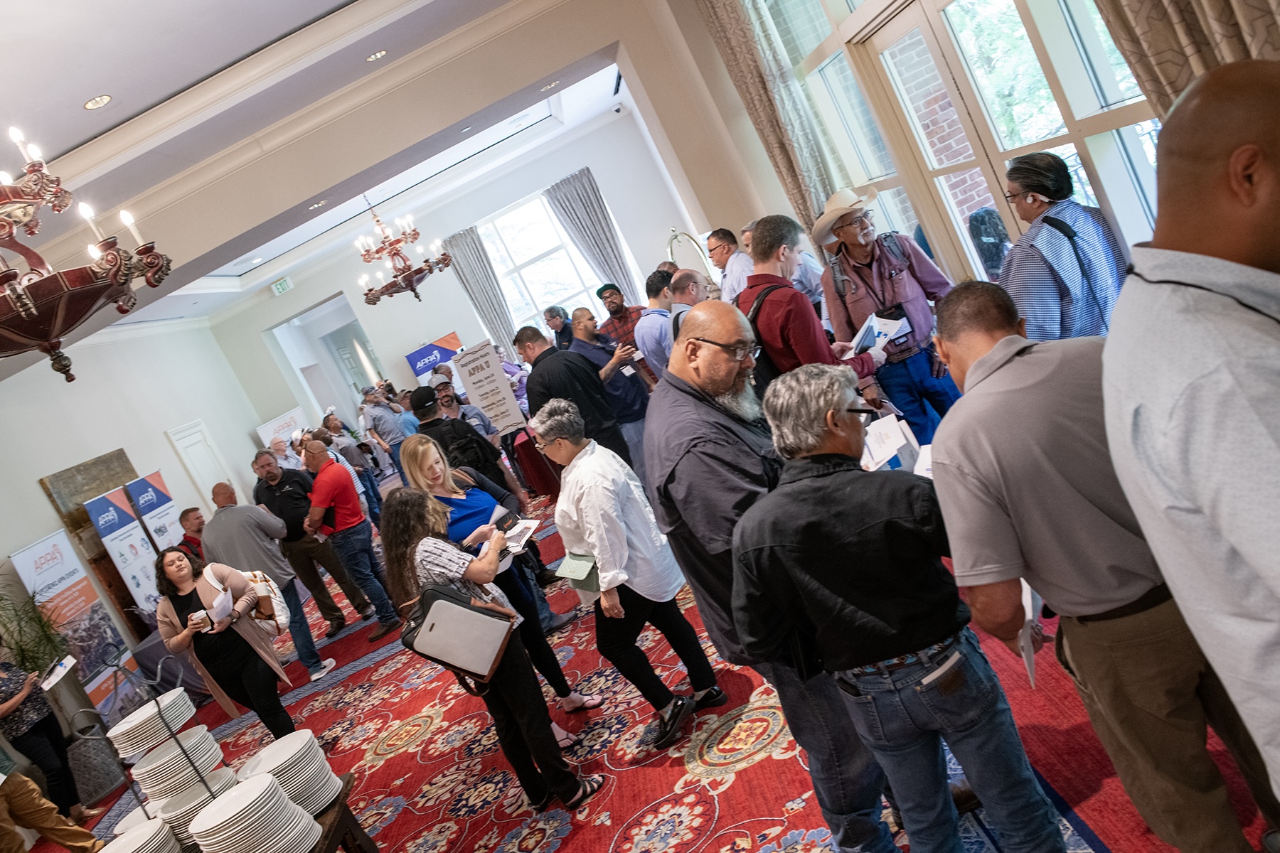 APPAU event photo: attendees in hall