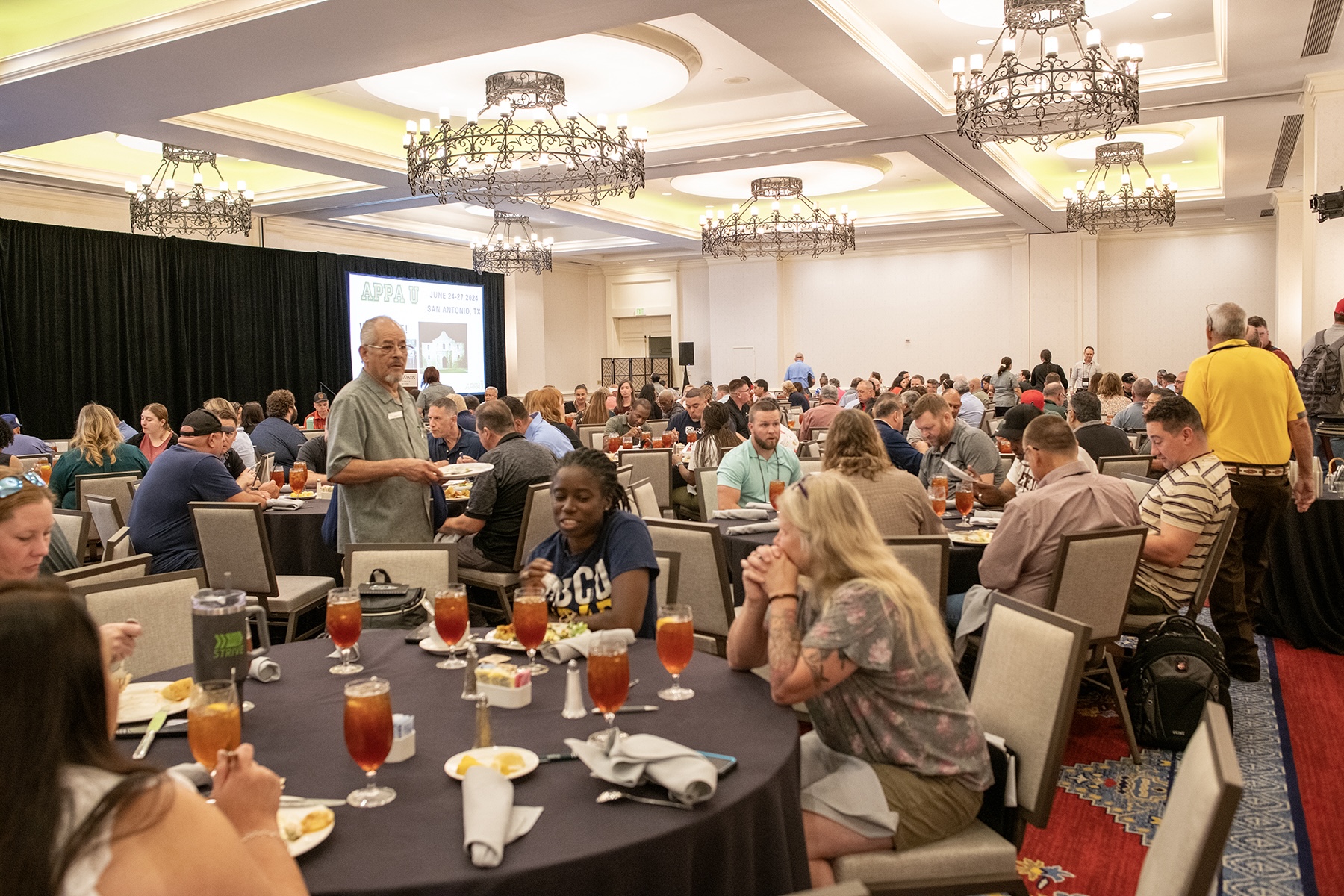 APPAU event photo: attendees at lunch